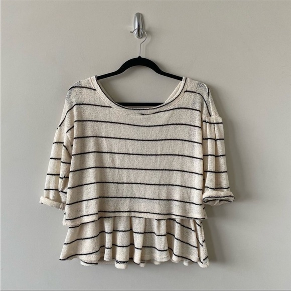 ANTHROPOLOGIE- Latitude Stripe Knit Top - Picture 3 of 7